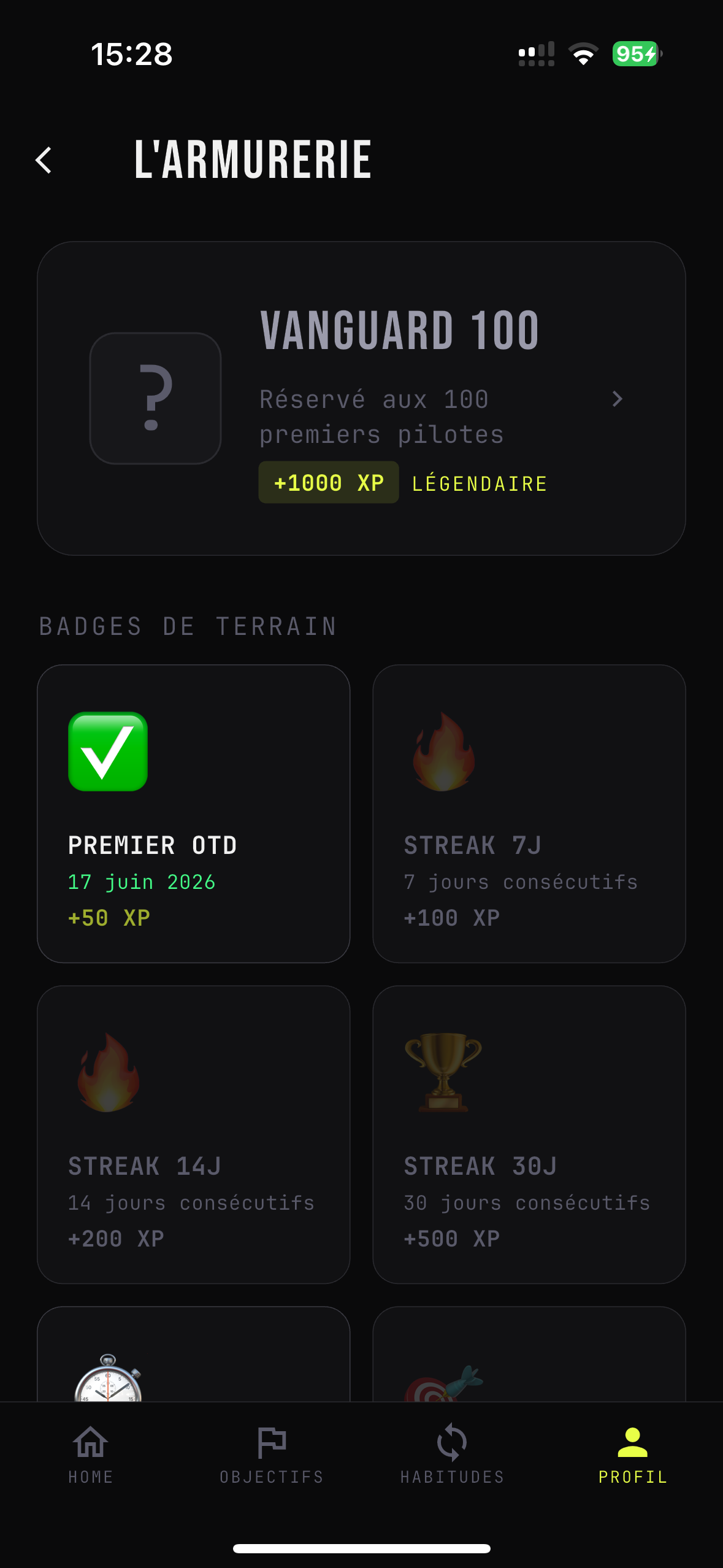 Excellenium — Armurerie des Pilotes